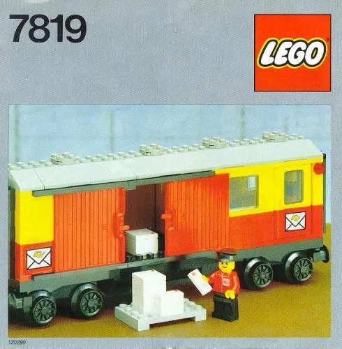 LEGO 7819-1 Postal Container Wagon Covered