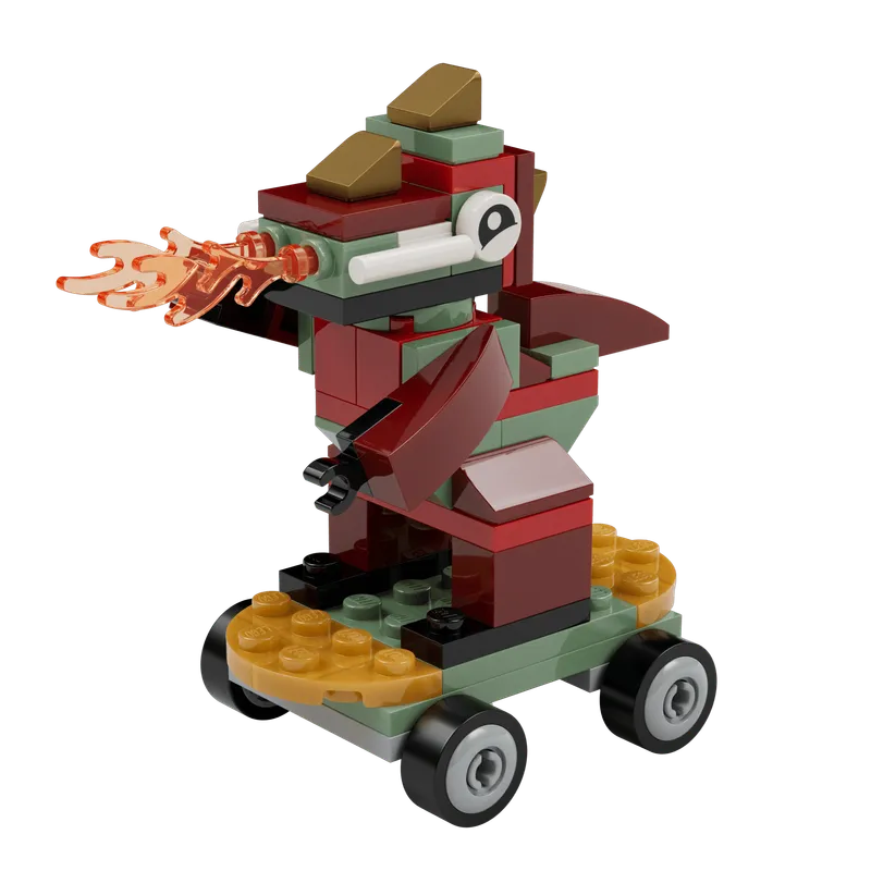 LEGO 6644870-1 Dragon on Skateboard