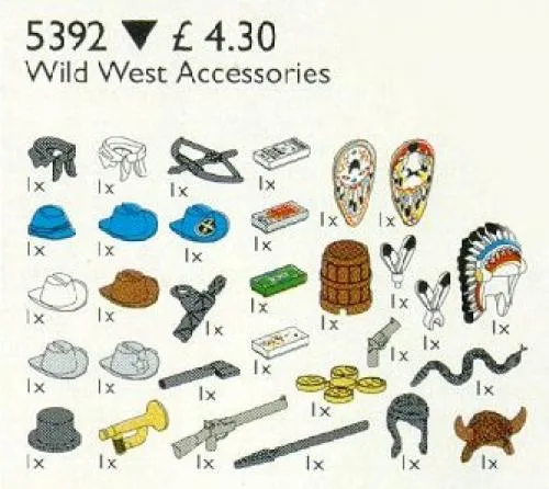 LEGO 5392-1 Wild West Accessories