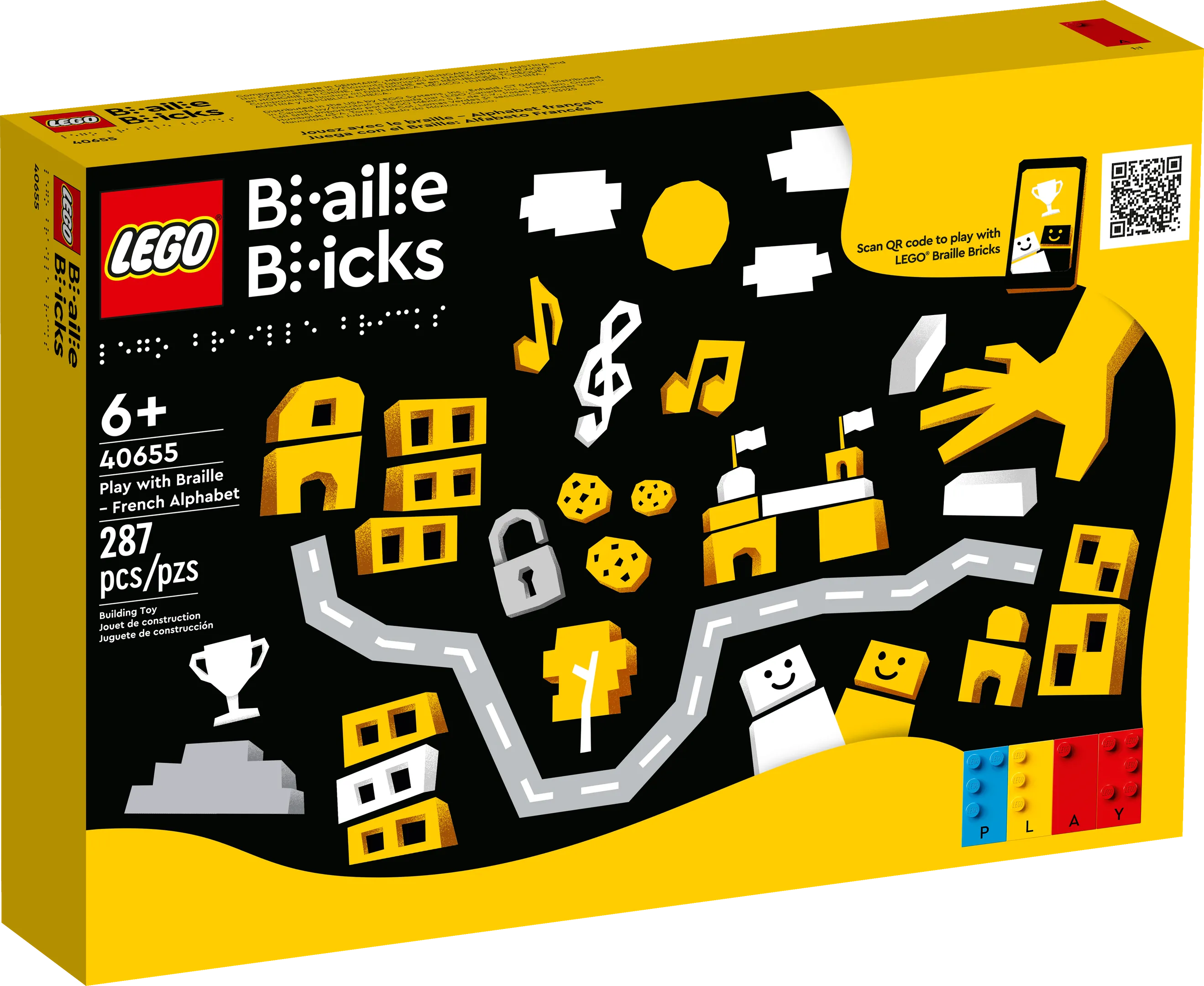 LEGO 40655-1 Play with Braille - French Alphabet
