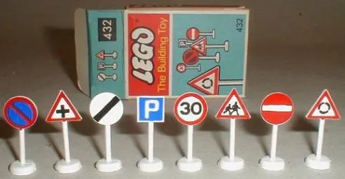 LEGO 432-1 Road Signs (The Building Toy)