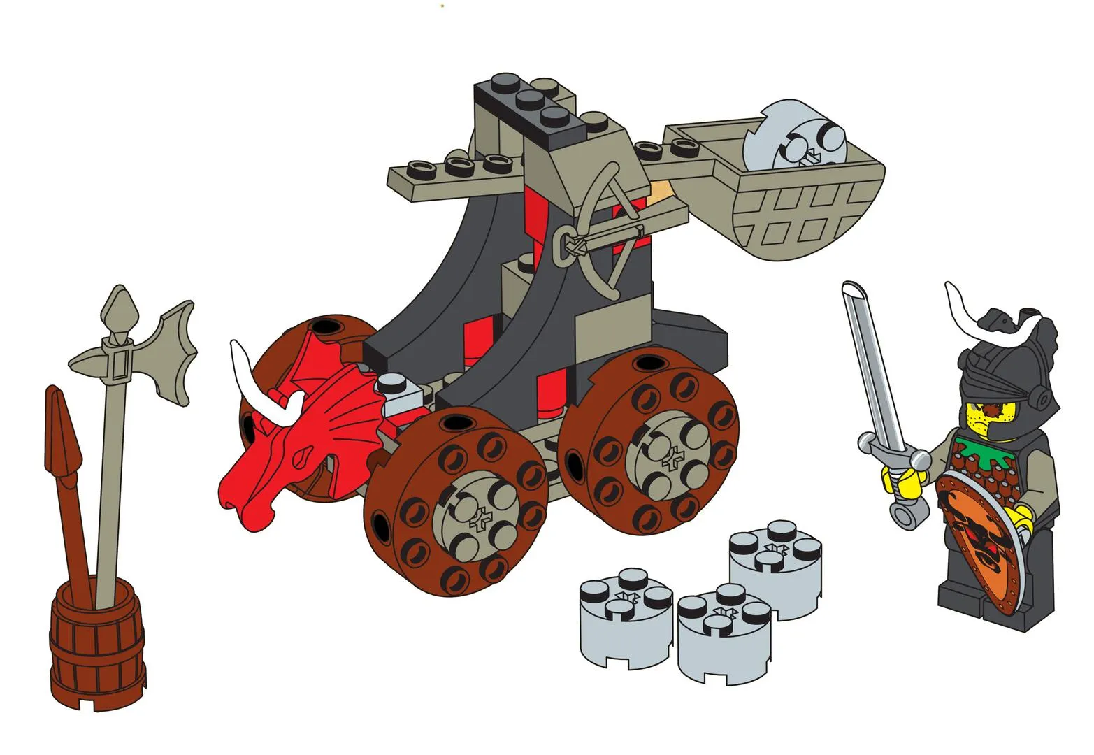 LEGO 6032-1 Catapult Crusher
