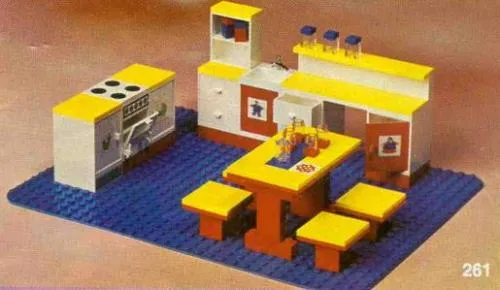LEGO 261-4 Complete Kitchen Set