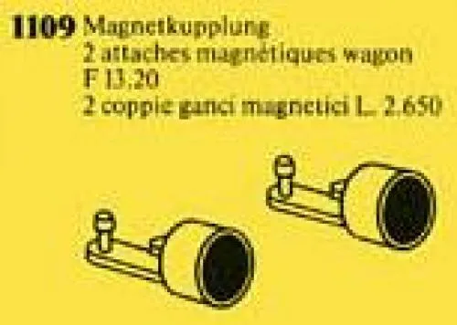 LEGO 1109-1 Magnetic Couplings for Railway Car