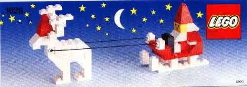 LEGO 1628-1 Santa on Sleigh with Reindeer