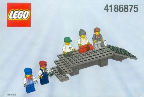 LEGO 4186875-1 9V Platform and Mini-Figures