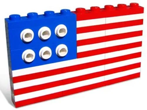 LEGO 10042-1 American Flag