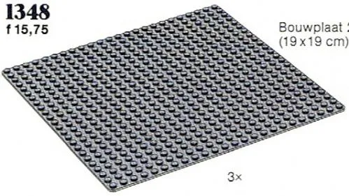 LEGO 1348-1 Base Plates Grey