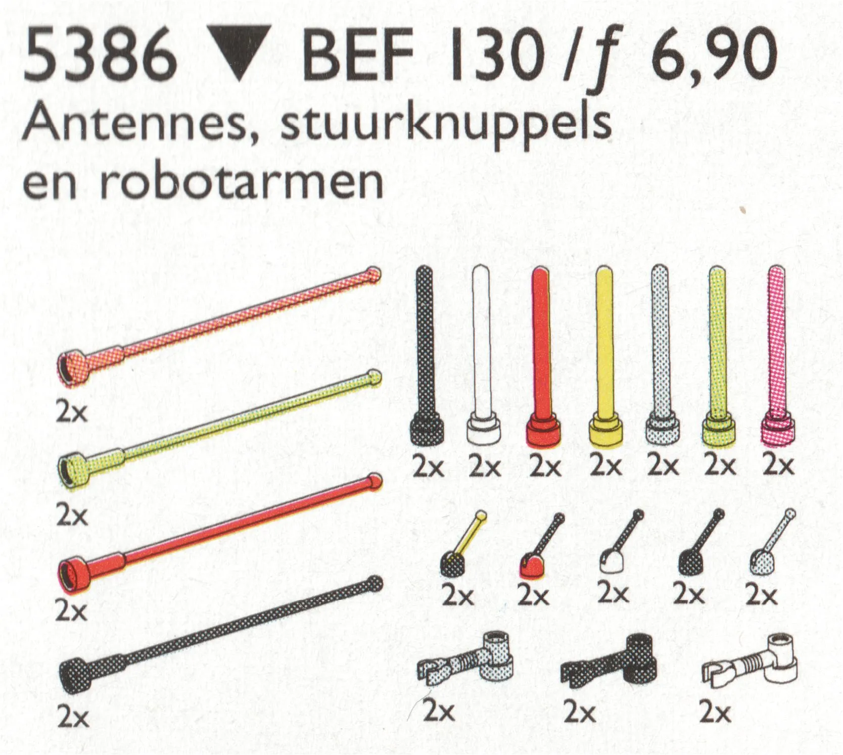 LEGO 5386-1 Antennas and Control Sticks