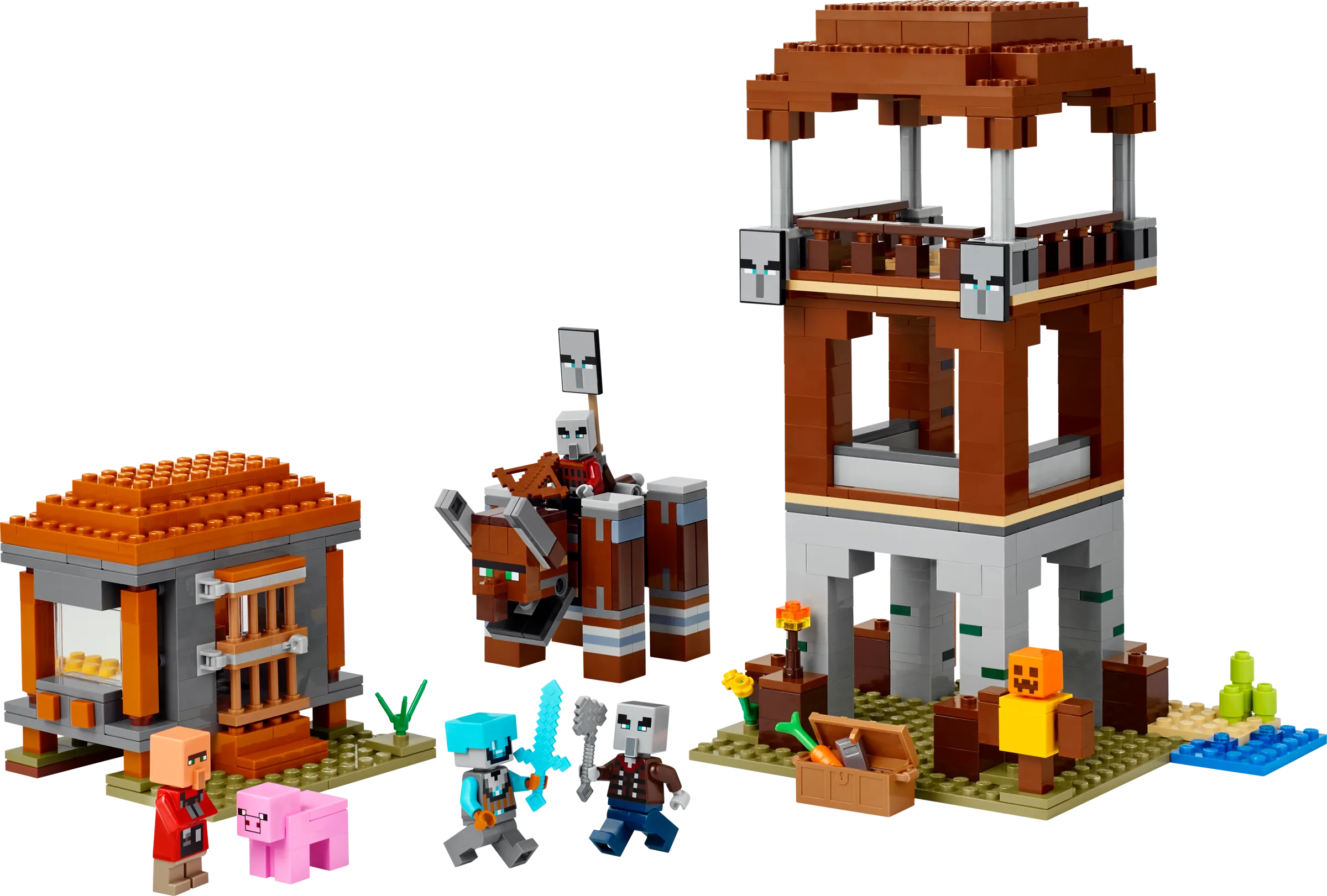 LEGO 21278-1 The Pillager Outpost and Ravager