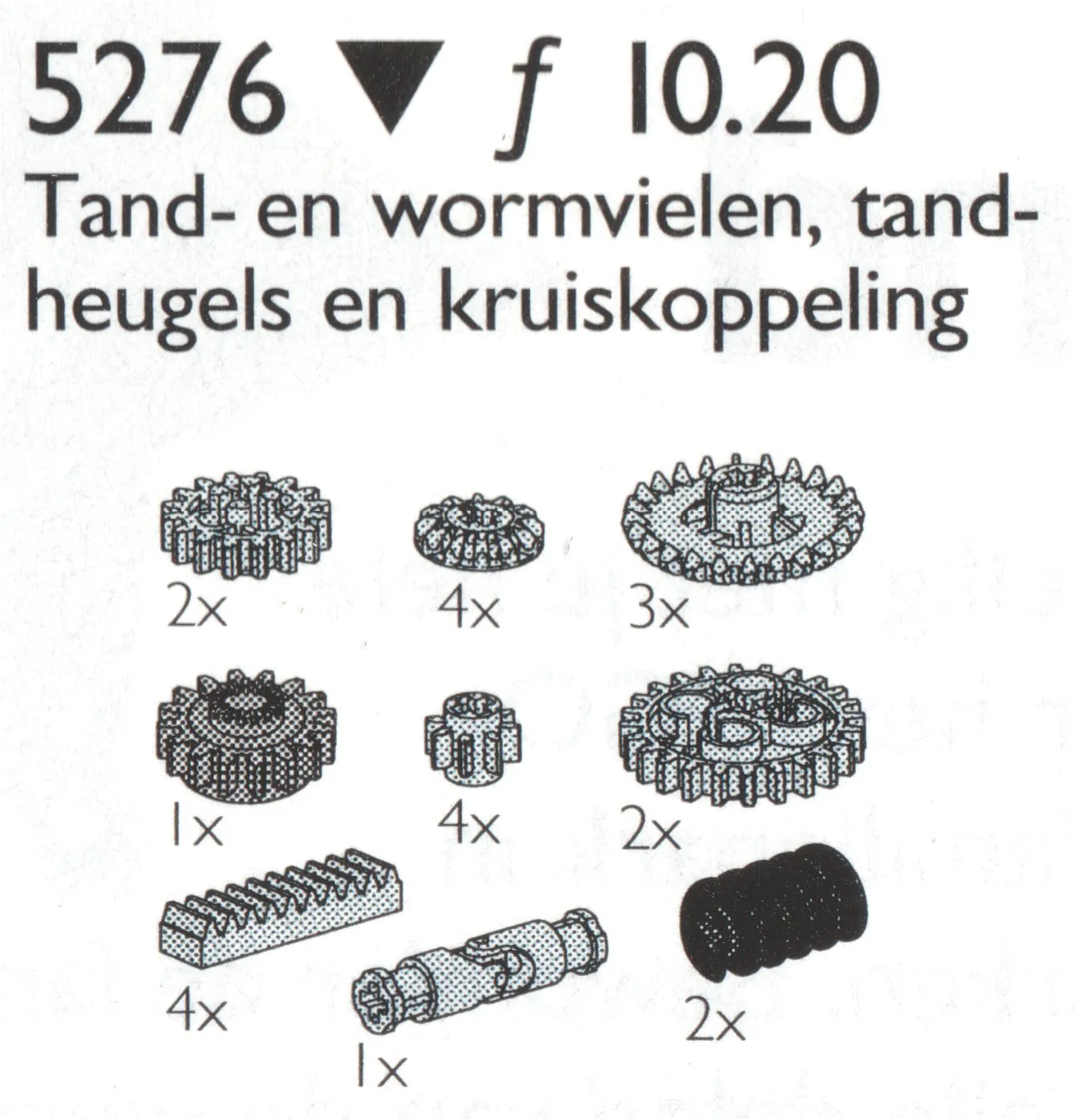 LEGO 5276-1 Gear Wheels Etc. / Gear Wheels, Worm Gears, Universal Joints and Gear Racks
