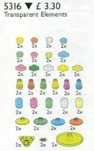 LEGO 5316-1 Transparent Elements