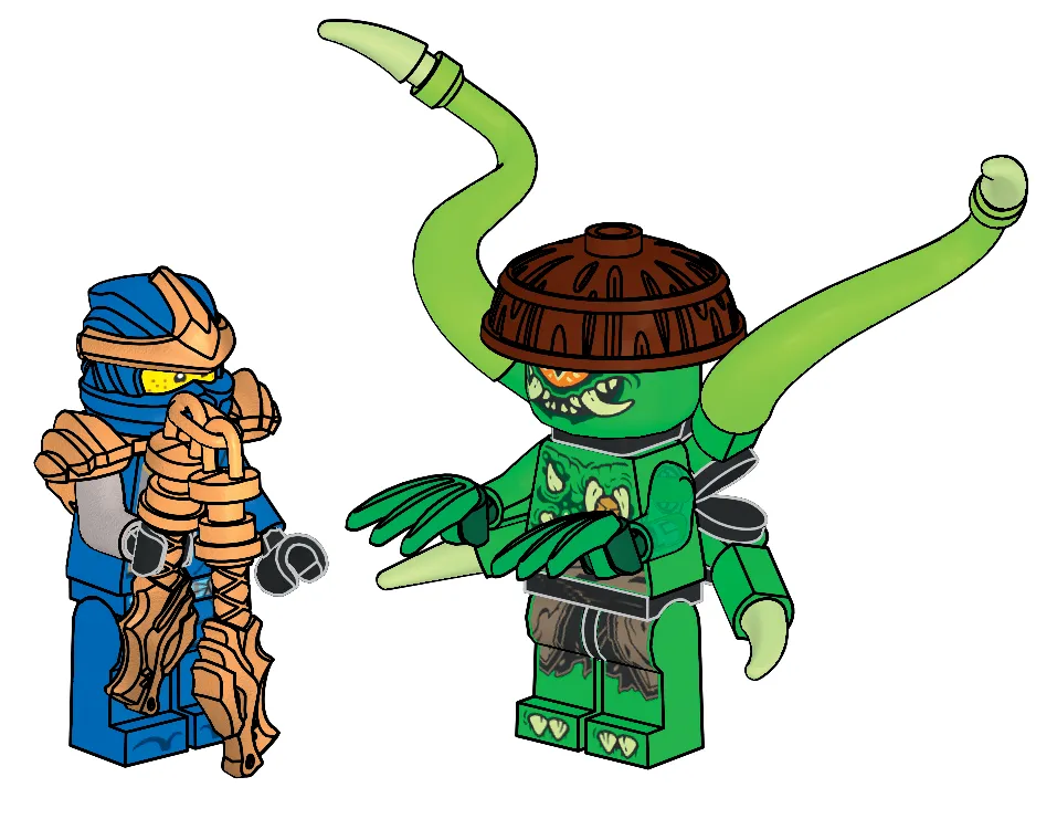 LEGO L0002214-1 Jay and Mutation Monster
