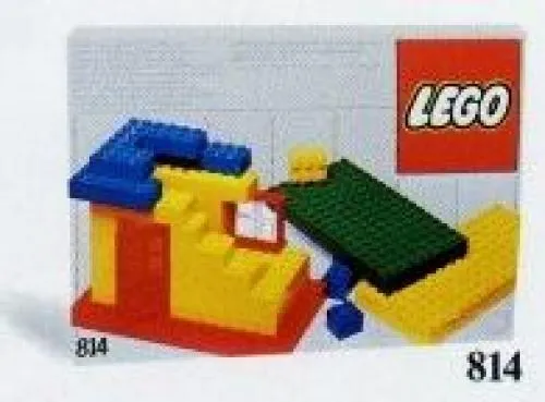 LEGO 814-1 Baseplates, Green, Red and Yellow