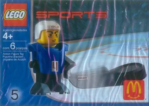 LEGO 7920-1 McDonald's Sports Set Number 5 - Blue Hockey Player #4