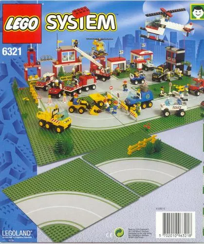 LEGO 6321-1 Curved Road Plates