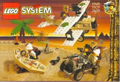 LEGO 5909-1 Treasure Raiders set with Mummy Storage Container