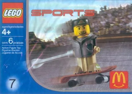 LEGO 7921-1 Gray Vest Skateboarder