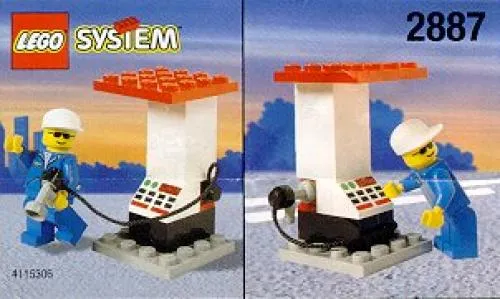 LEGO 2887-1 Petrol Station Attendant and Pump