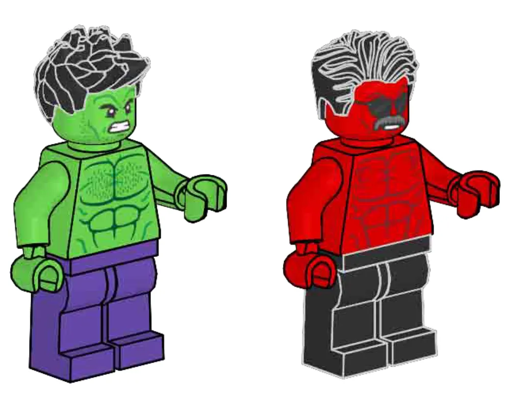 LEGO L0002278-1 Hulk vs. Red Hulk