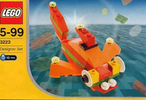 LEGO 3223-1 Orange Fish