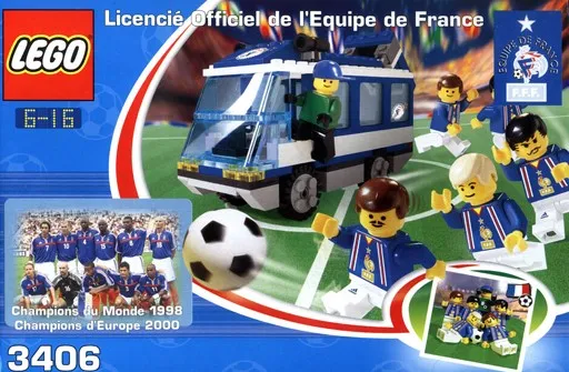 LEGO 3406-2 Equipe de France Team Bus