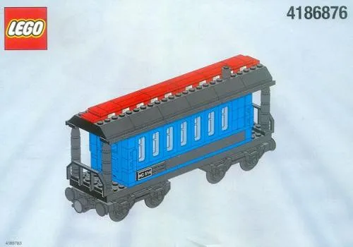 LEGO 4186876-1 Passenger Wagon Blue (White Box)