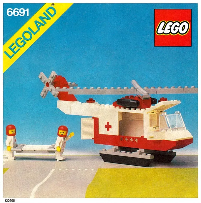 LEGO 6691-1 Red Cross Helicopter