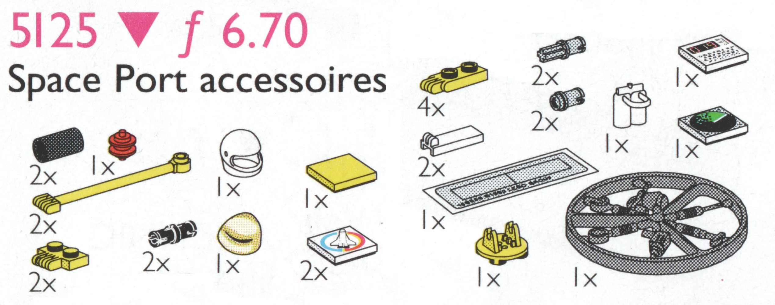 LEGO 5125-1 Spaceport Accessories