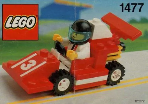 LEGO 1477-1 Red Race Car Number 3