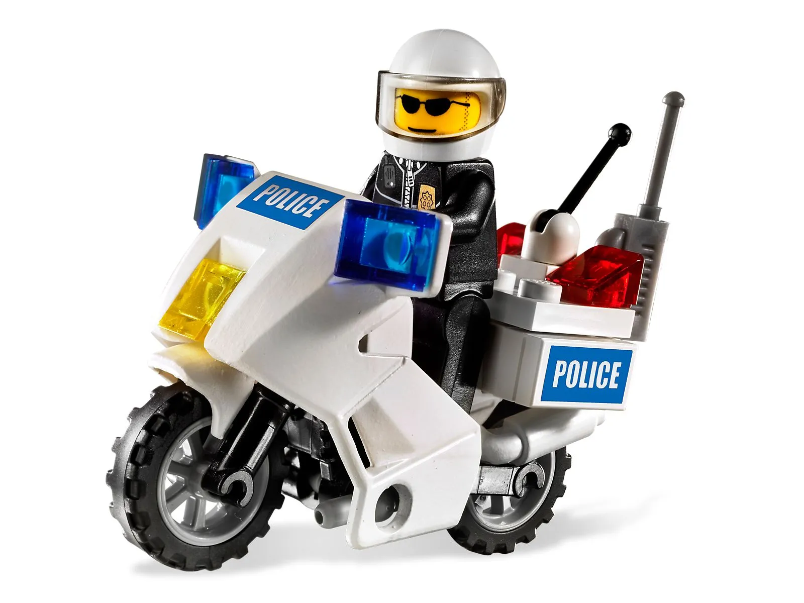 LEGO 7235-2 Police Motorcycle (Blue Sticker Version)