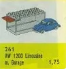 LEGO 261-3 1:87 VW Beetle with Garage