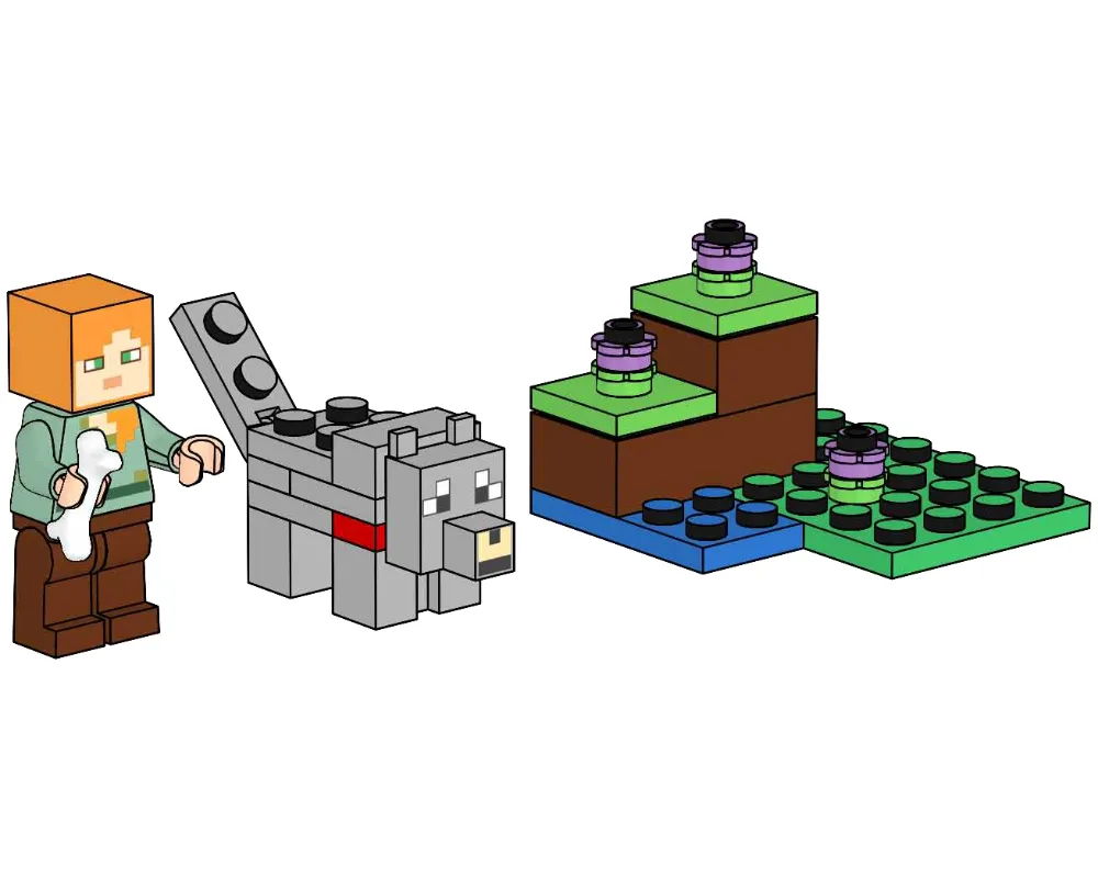 LEGO 662404-1 Alex with Wolf