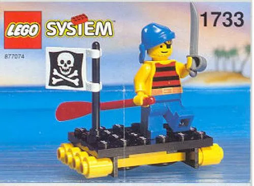LEGO 1733-1 Shipwrecked Pirate