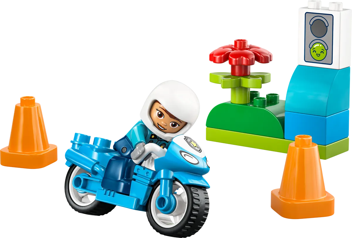 LEGO 10471-1 Blue Police Motorcycle