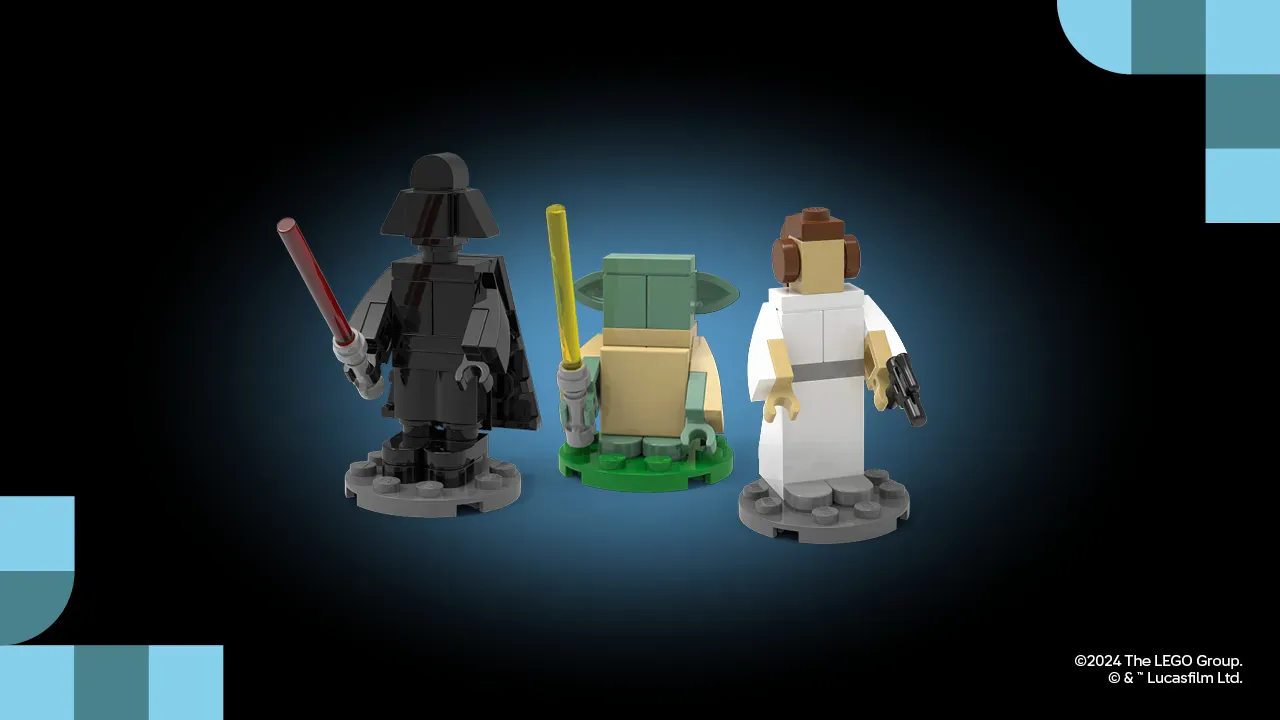 LEGO 6525757-1 Darth Vader, Princess Leia, Yoda