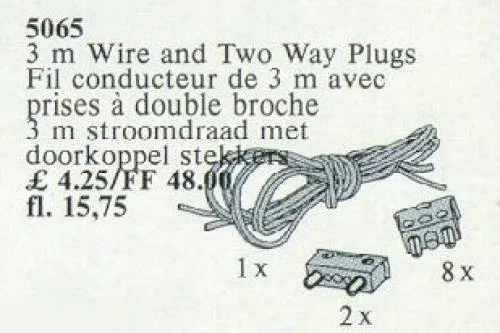 LEGO 5065-1 3m Wiring and Two-Way Plug