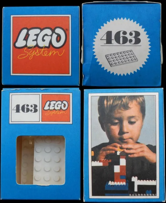 LEGO 463-1 4 x 8 Plates, White