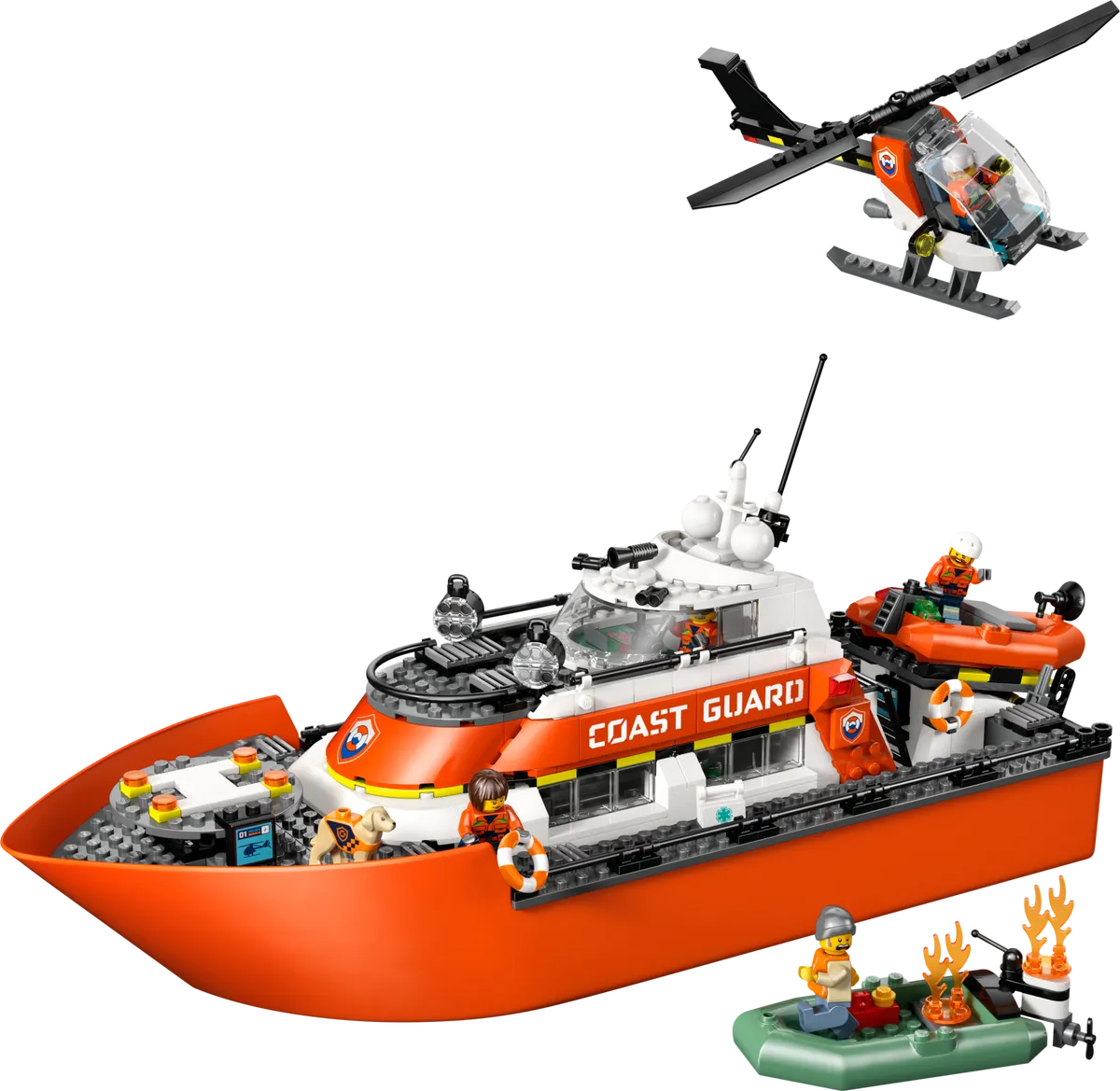 LEGO 60504-1 Coast Guard Rescue Boat & Helicopter