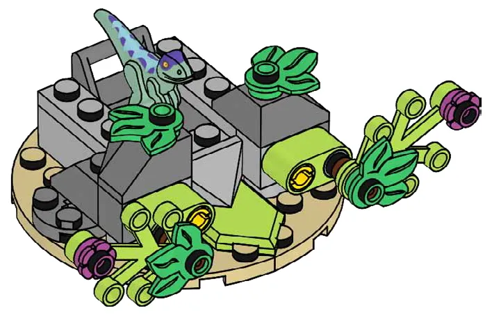 LEGO 122406-1 Raptor and Hideout