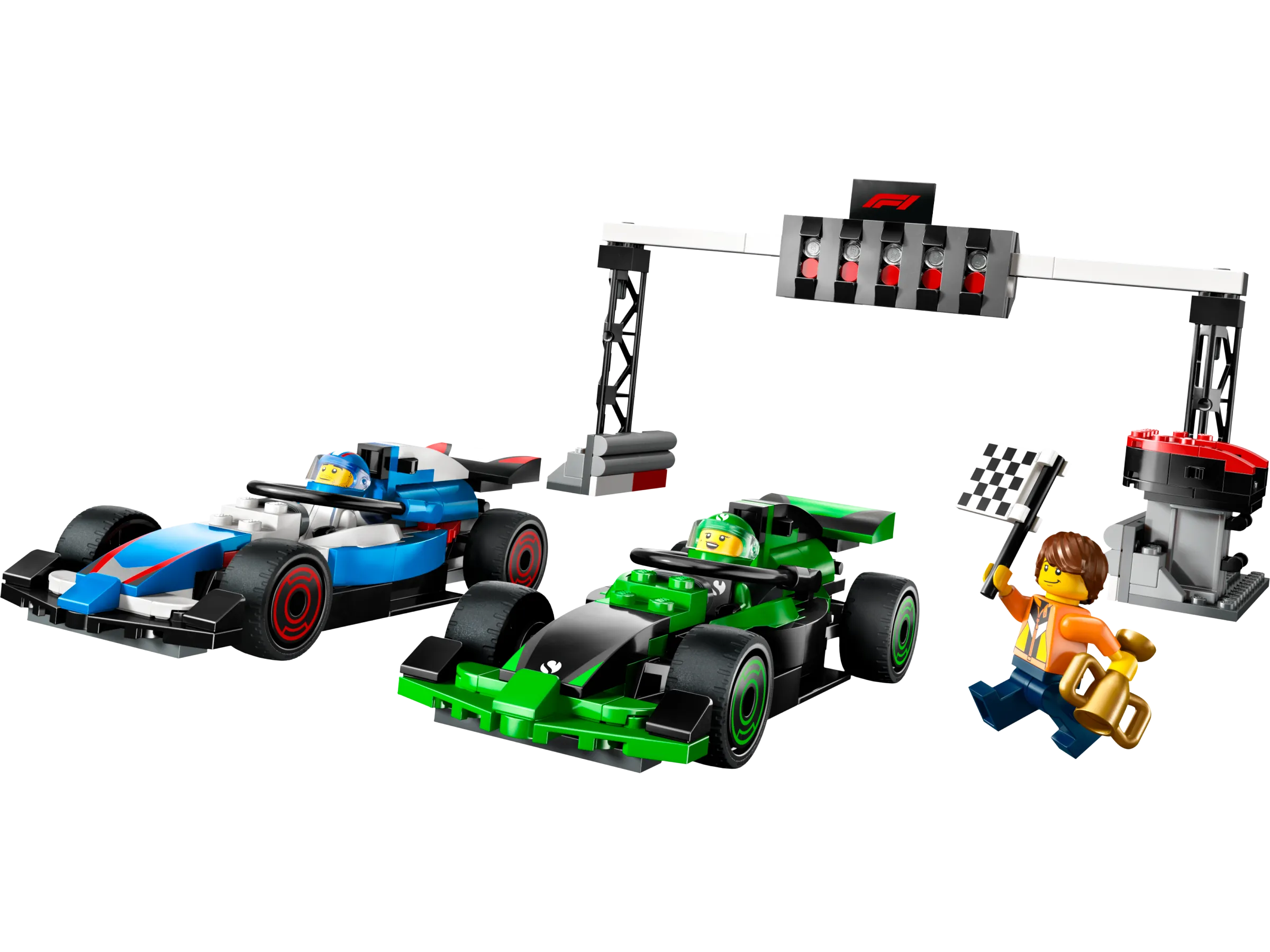 LEGO 60474-1 F1 Grid with VCARB & Sauber Race Cars