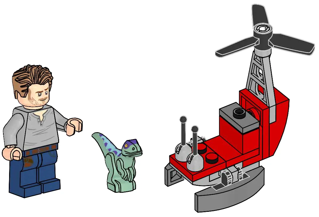 LEGO 122403-1 Owen with Helicopter