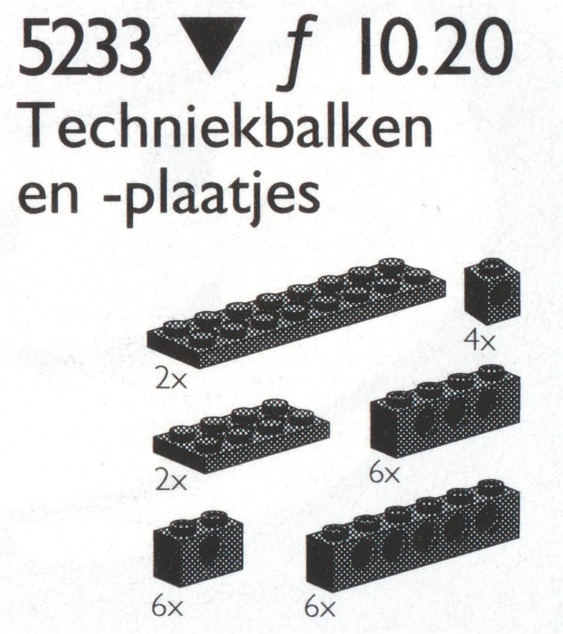LEGO 5233-2 Small Beams and Plates with holes