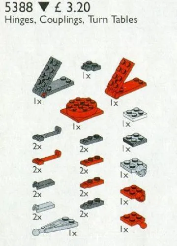 LEGO 5388-1 Hinges, Couplings and Turntables