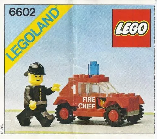 LEGO 6602-1 Fire Chief's Car