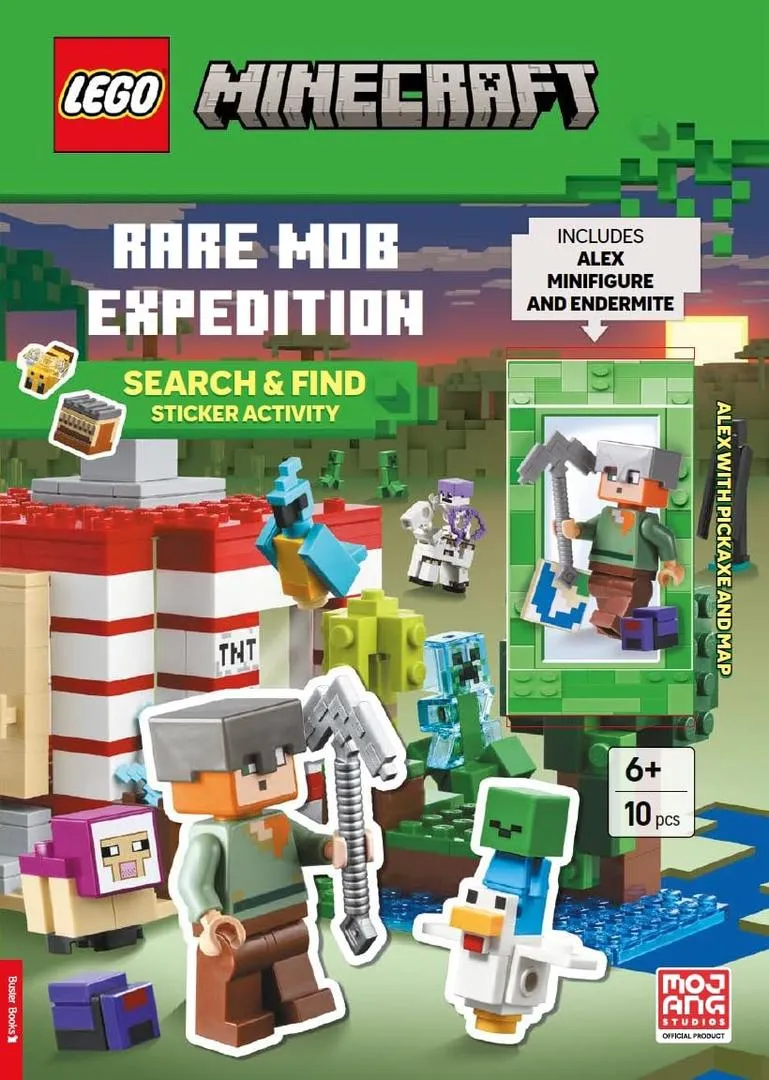 LEGO 9781837252145-1 Minecraft: Rare Mob Expedition: Search & Find Sticker Activity