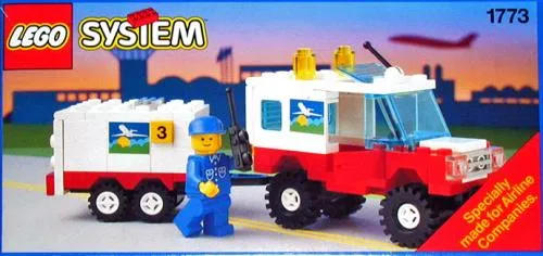 LEGO 1773-1 Airline Maintenance Vehicle with Trailer
