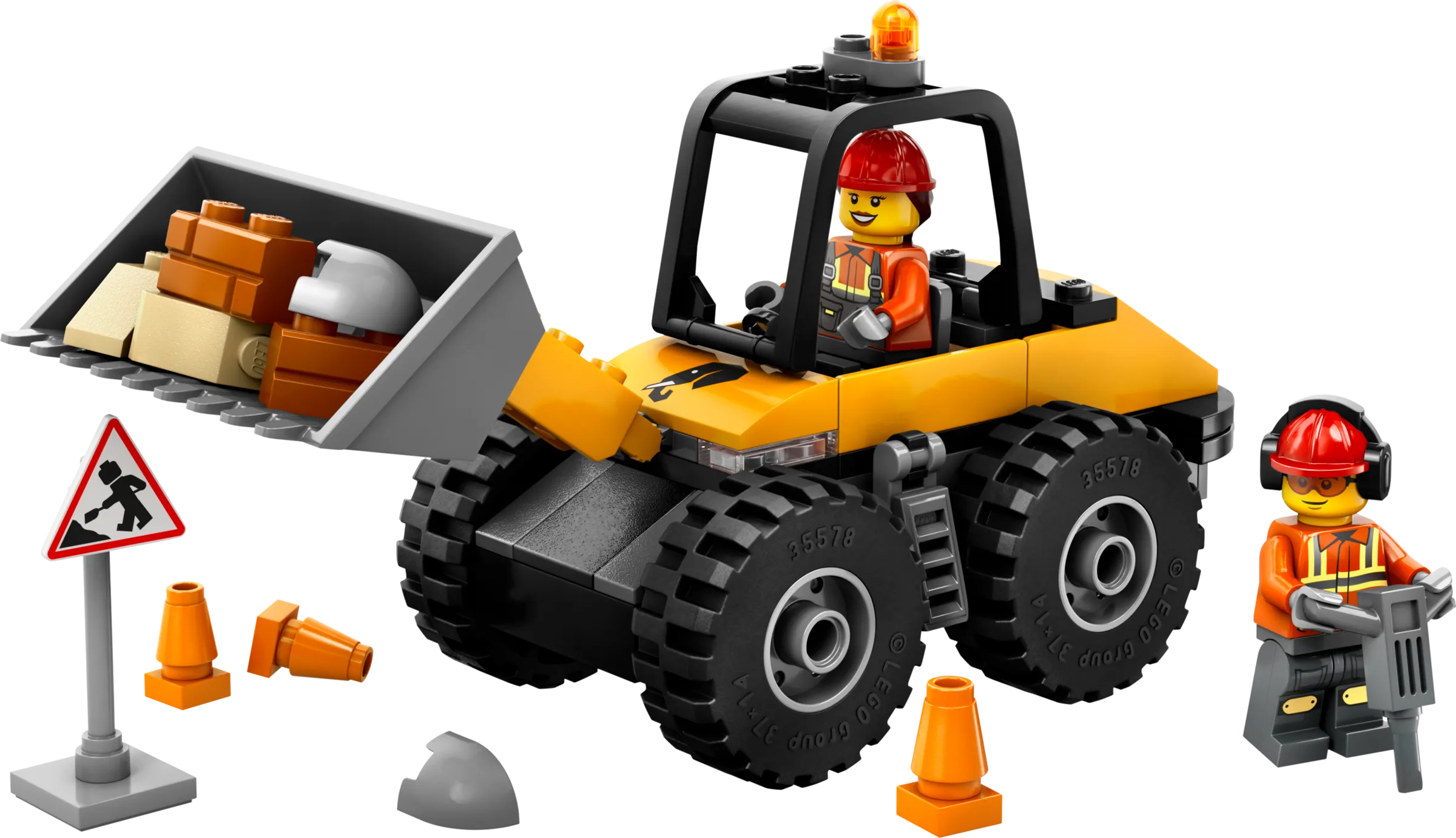LEGO 60450-1 Yellow Construction Wheel Loader
