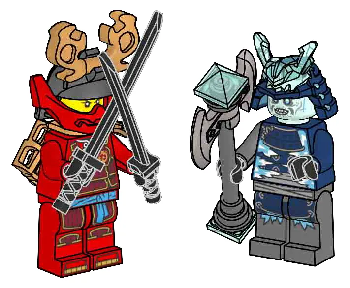 LEGO L0002215-1 Nya and Grimfax