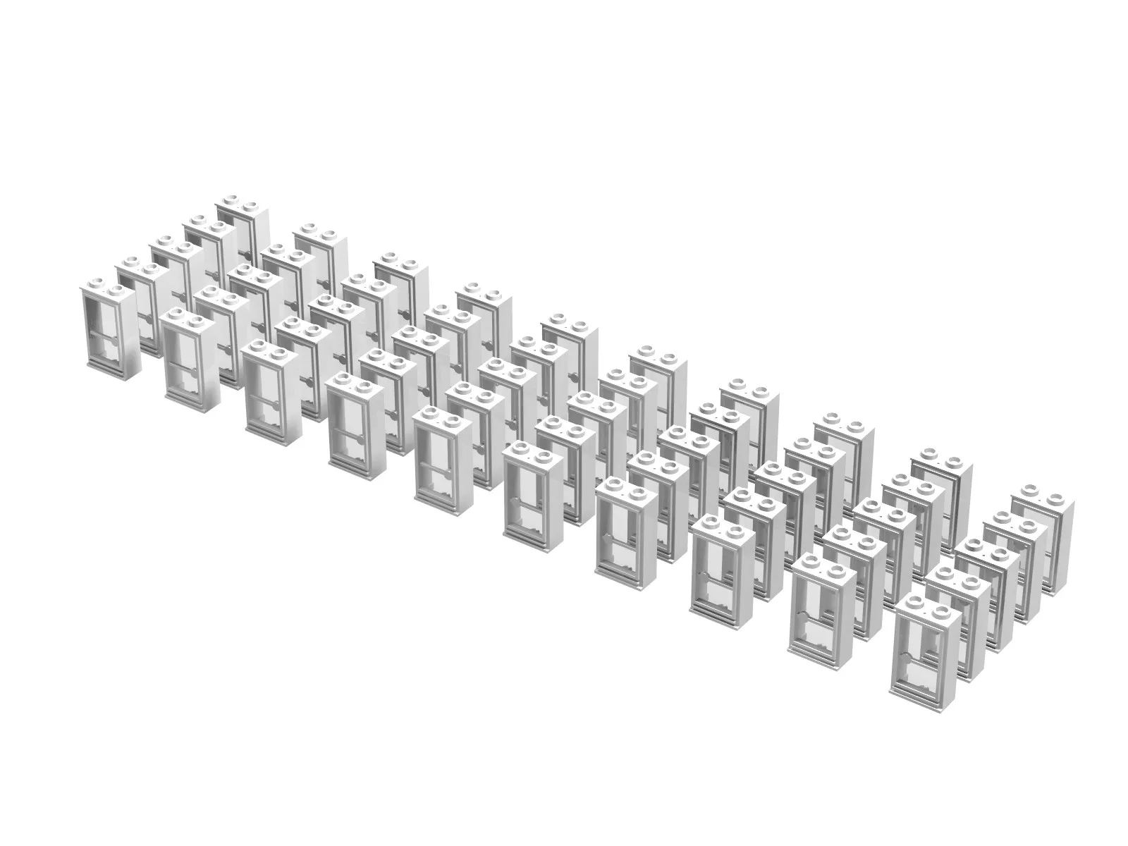 LEGO 460-2W 1 x 2 x 3 Doors Refill, White